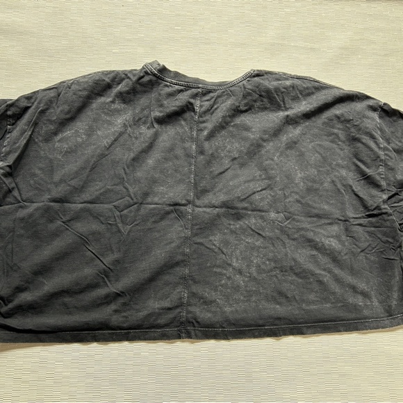 The kooples paris black t shirt cropped  graphic vintage band punk Sz 2 - Picture 2 of 11